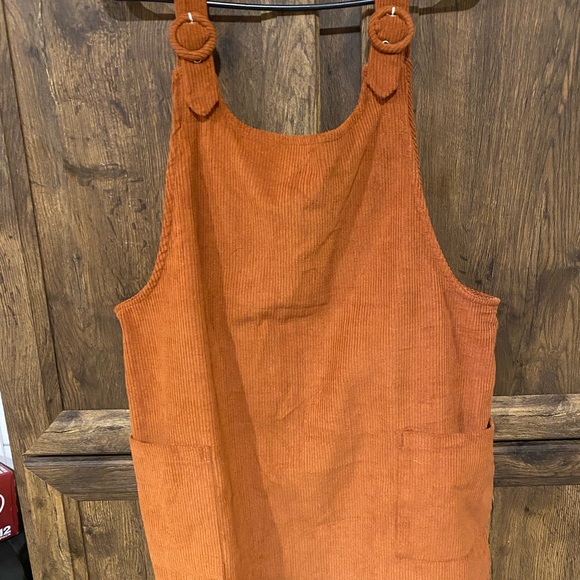 Corduroy jumper dress - Picture 1 of 4